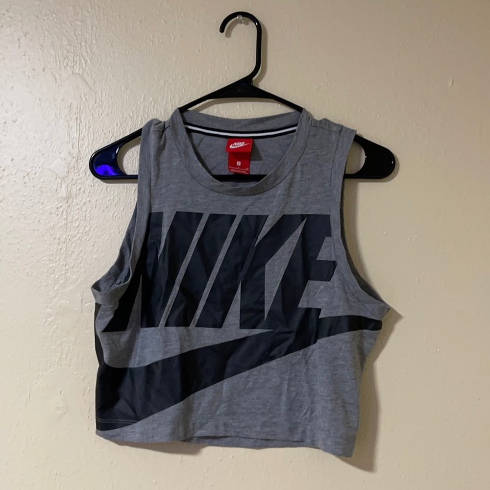 Nike logo crop tank